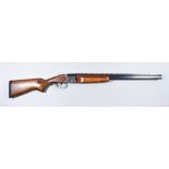 A .410 Calibre Over and Under Shotgun, by Baikal, 26.5ins blued steel barrel with elevated top