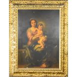 19th Century French School - Oil painting - The Virgin and Child, canvas 61.5ins x 42.5ins, in