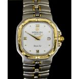 A Lady's Quartz Wristwatch, by Raymond Weil, Model Parsifal, Serial No. 185854, stainless steel