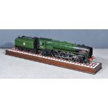 A 3.5ins Gauge "Iron Duke" Live Steam Locomotive and Tender, 20th Century, in green livery,