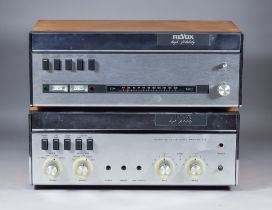 A Revox FM-Tuner Model A76 and an Amplifier Model A50, with operating manual