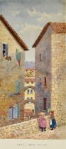Evelyn. R. Le Marchant (1848-1949) - Forty five watercolours - "Views on the Riviera", unframed,
