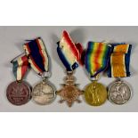 A Group of Medals to Leading Stoker S R Mepham, SS11548, comprising - 1914-15 Star, 1914-18 War