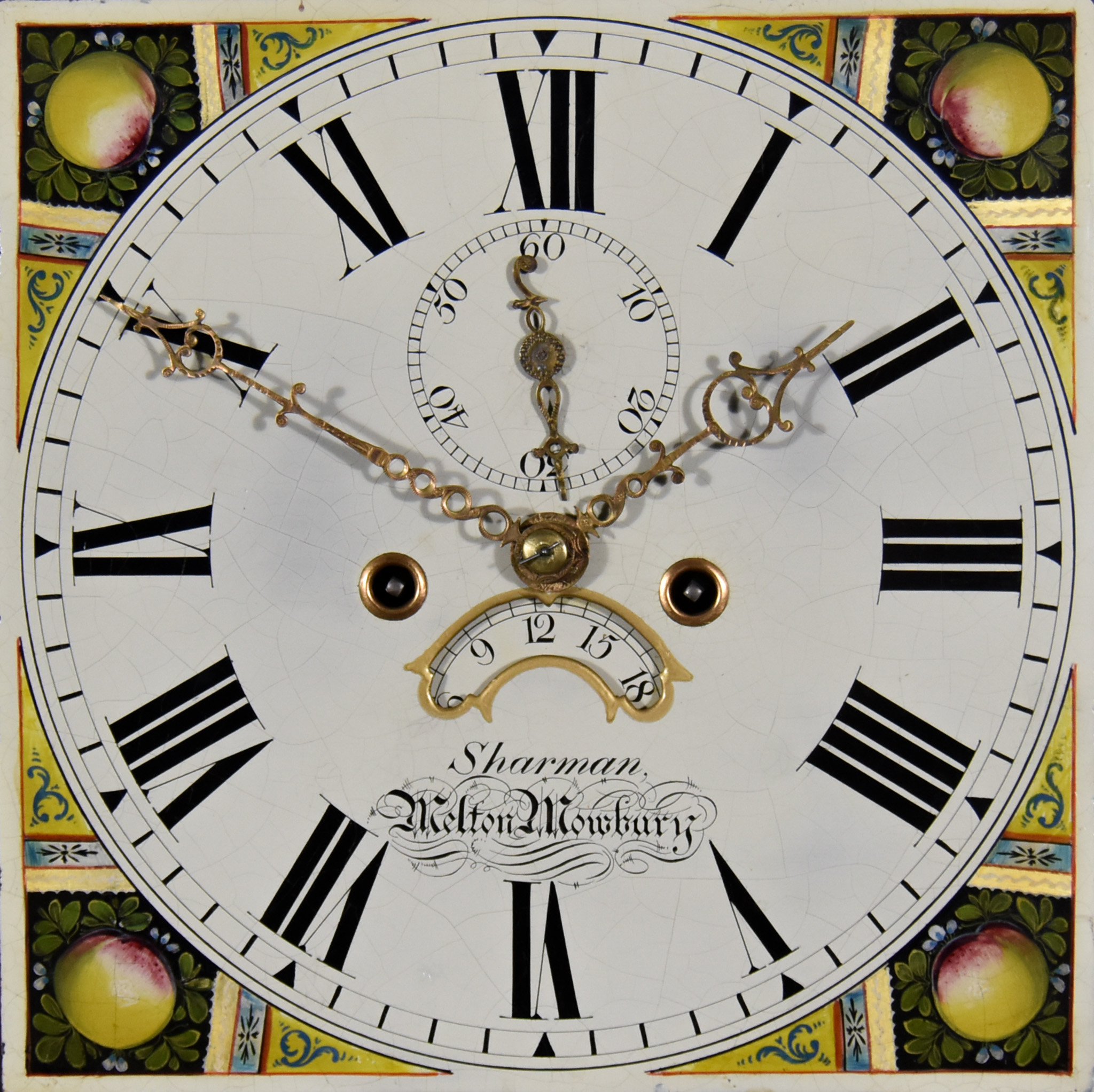 An Early 19th Century Oak and Mahogany Banded Longcase Clock by Sharman of Melton Mowbray, the 12ins - Image 2 of 2
