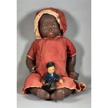 A Black Armand Marseille 'My Dream Baby' Bisque-Headed Doll, circa 1900, with 'AM 351/7.K.'