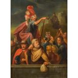 French School (17th/18th Century) - Oil painting - "St Christopher Normands", The Saint carrying the