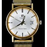 A Gentleman's Automatic Wristwatch, by Tissot, Model Seastar Seven, yellow metal case, 34mm