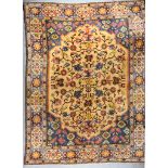 A Tetex Carpet in the Persian Manner, Circa 1930s, woven in muted colours, the field filled with