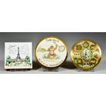 A Quantity of Vintage Souvenir Powder Compacts, comprising - Gibraltar/The Rock Ape, The Key to