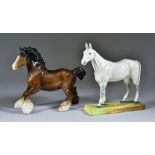 A Royal Doulton Horse "Merely a Minor", HN2538, on rectangular base, impressed and printed factory