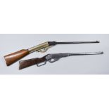 Two Early 20th Century Air Rifles, one Daisy, with underlever action, the other unnamed