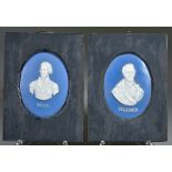 A Pair of Continental Bone China Oval Relief Plaques of Nelson and Wellington, 19th Century, 4.