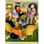 ***Beryl Cook (1926-2008) - Lithograph in colours - "The Poetry Reading", limited edition (850
