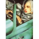 After Tamara D'Lempicka (1898-1980) - Six colour art prints, including self-portrait in the green