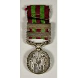 An 1893 India Medal, to Lance Corporal Cooke, 4th Dragoon Guards, with Relief of Chitral 1895 and