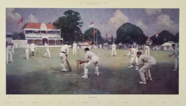 After Albert Chevallier Tayler (1862-1925) - Limited edition coloured print - "Kent versus