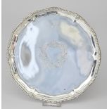 A George III Silver Circular Waiter by William Turton or Walter Tweedie, London 1779, the shaped and