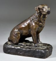 The Sculptress Joel (20th/21st Century) - Bronze - Limited edition sculpture of a retriever "