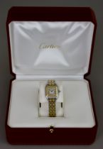 A Lady's Automatic Movement Wristwatch, by Cartier, model Panthere, serial No. 236325CD, bi-metal