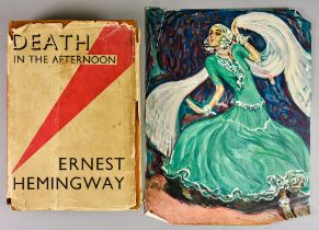 Ernest Hemmingway - " Death in the Afternoon" , published by Jonathan Cape, London, 1932, one orange