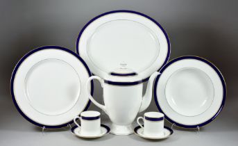 A Royal Worcester Bone China Part Dinner and Coffee Service, decorated in "Howard" pattern (67