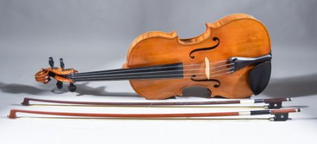 A Full-Size Viola by Ronald Prentice of London, dated January 1974, with two piece back, back