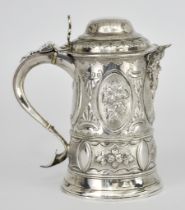 A George III Silver Tankard with Added Spout by J S London 1775,  the spout assayed by London