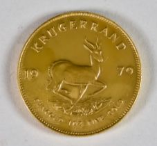 A 1979 South African Kruggerand Coin, fine