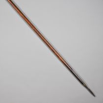 A Japanese Naval Boarding Spear, bright steel blade, 4.5ins, hardwood shaft, 96ins overall