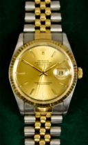 A Gentleman's Oyster Perpetual Datejust Automatic Wristwatch, by Rolex, Serial No. 16233,