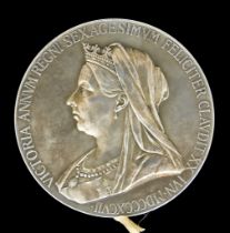 A Victoria Diamond Jubilee Silver Commemorative Medal, 1897, 56mm, 2.72ozs, very fine, in original