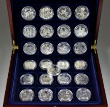 Twenty-Five Commemorative One Ounce Silver Coins, for Queen Elizabeth II's 80's birthday, 2006, in