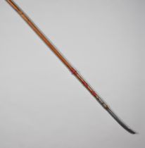 A Japanese Nagainata, signed Kuniyasu, inscribed "1809 a day in February", fullered steel blade,