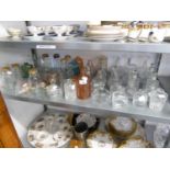 COLLECTION OF SCENT BOTTLES, PERFUME DECANTERS, CORKED JARS ETC... (QUANTITY)