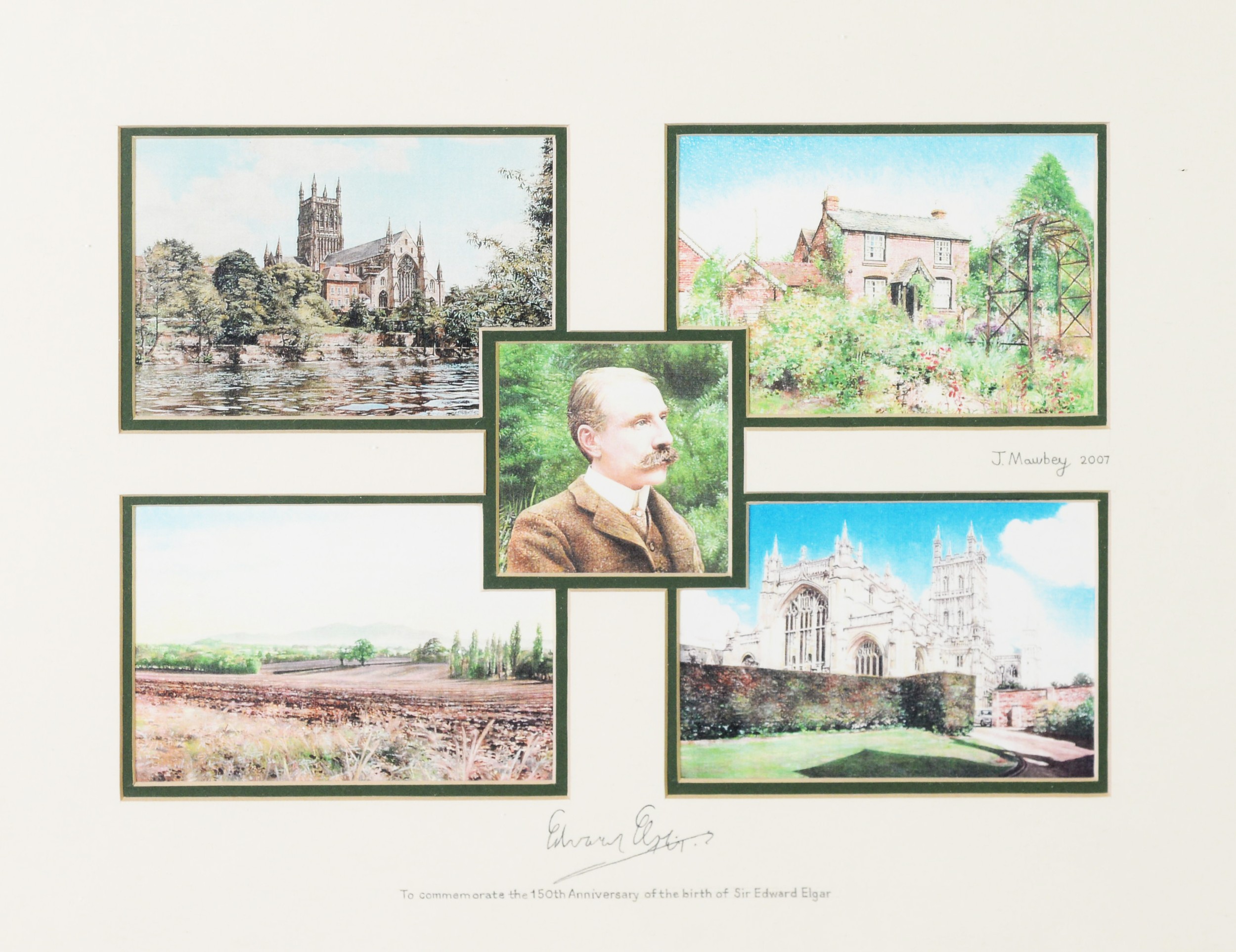 NORMAN PERRYMAN LIMITED EDITION LITHOGRAPH Published by the Elgar Birthplace Appeal, from a - Image 4 of 6