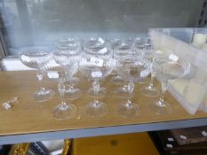 SEVENTEEN GLASS COCKTAIL OR CHAMPAGNE COUPES (17)
