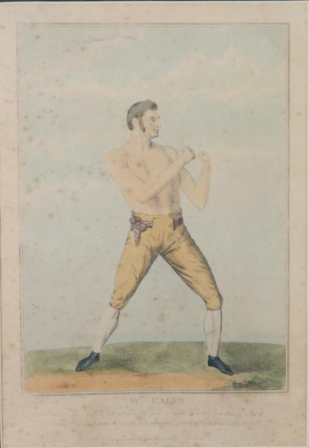 S.W. FORES (Publisher) EARLY 19th CENTURY COLOUR PRINTS OF BARE-KNUCKLE BOXERS David Hindson, - Image 3 of 4