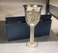 LORD OF THE RINGS ROYAL SELANGOR PEWTER FIGURAL GOBLET - THE RING GOBLET, BOXED