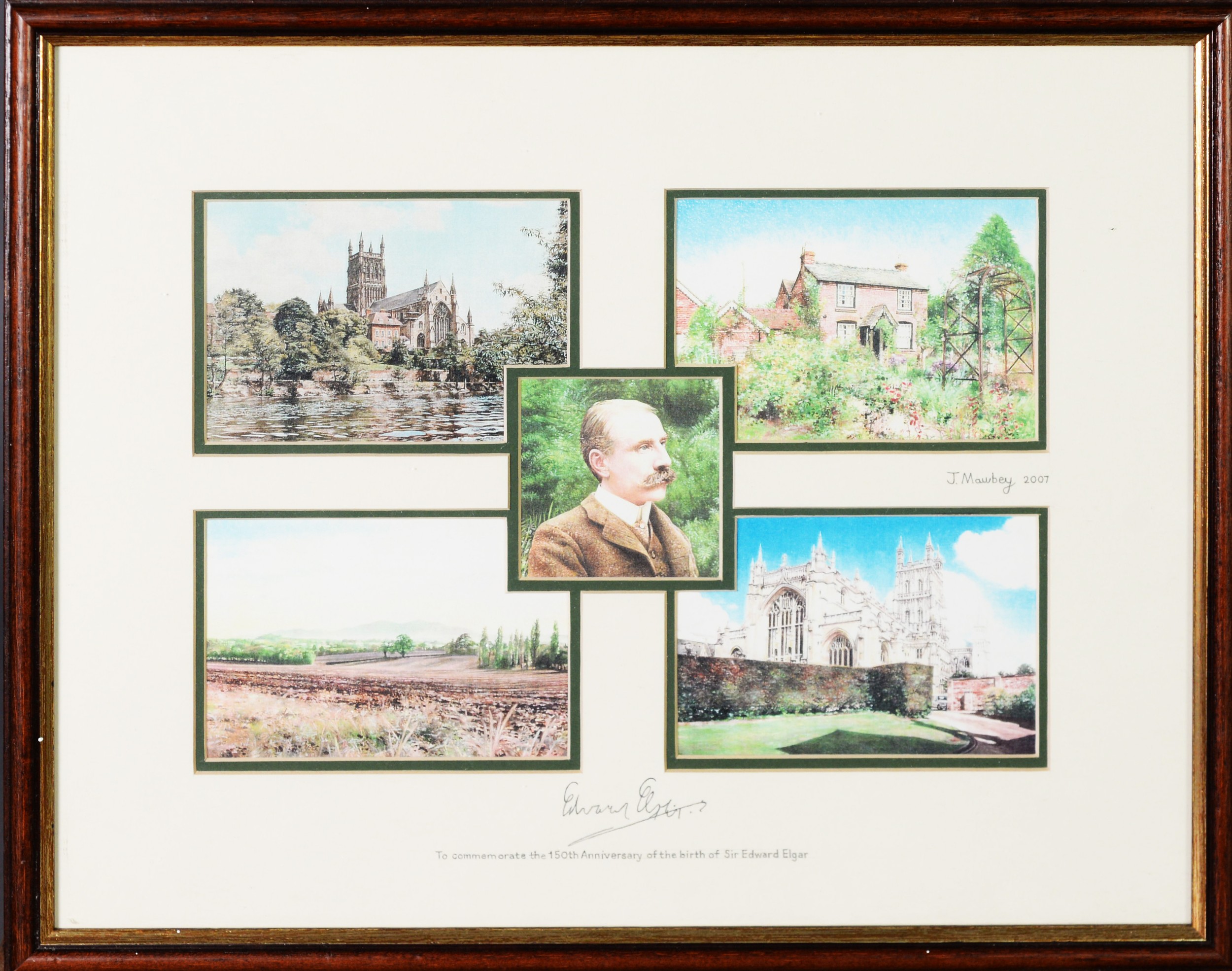 NORMAN PERRYMAN LIMITED EDITION LITHOGRAPH Published by the Elgar Birthplace Appeal, from a - Image 3 of 6
