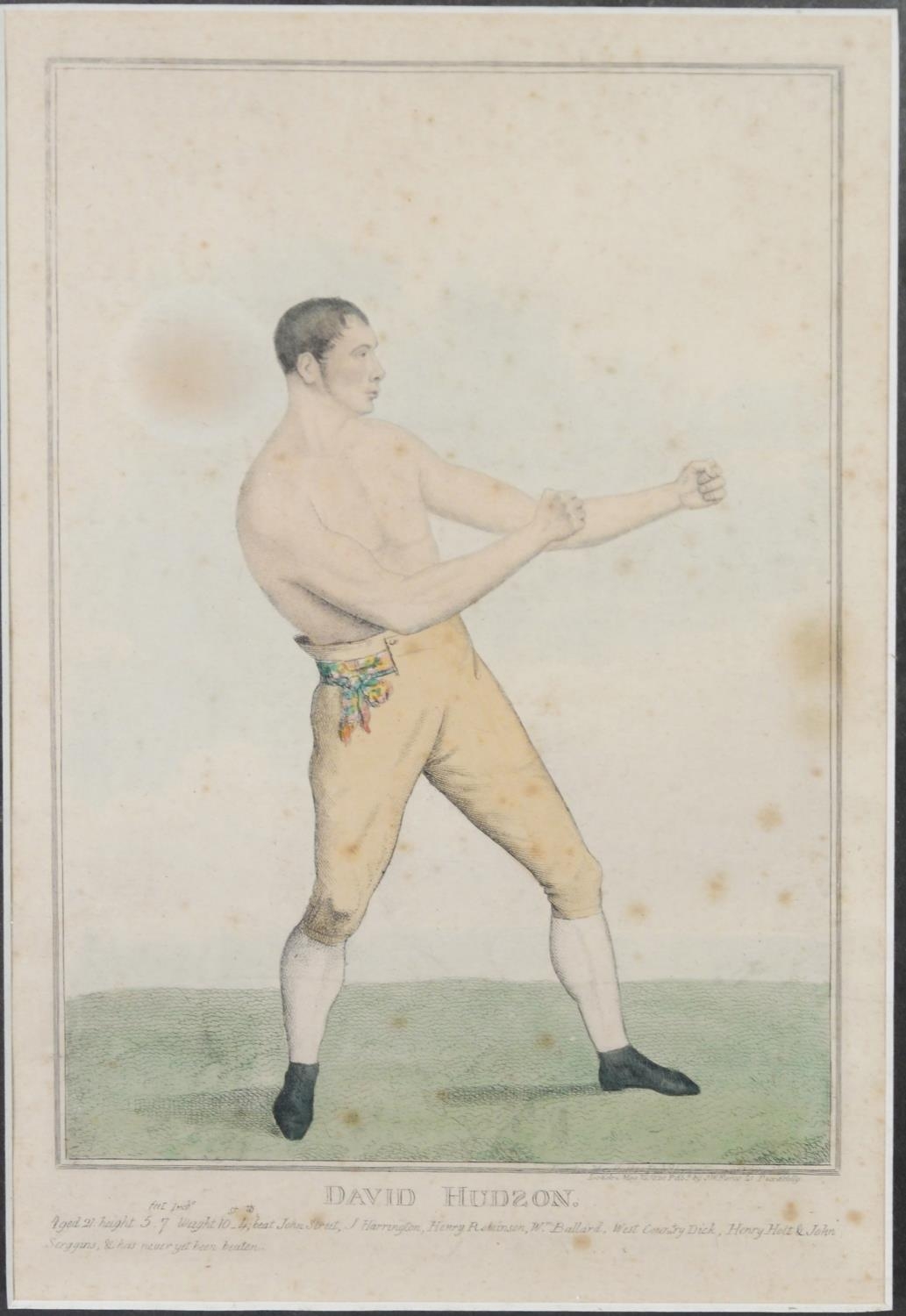 S.W. FORES (Publisher) EARLY 19th CENTURY COLOUR PRINTS OF BARE-KNUCKLE BOXERS David Hindson,