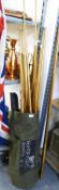 A WILLIE THORN CASED SNOOKER CUE AND A SELECTION OF SNOOKER CUE'S