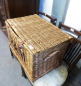 A FORTNUM AND MASON HAMPER BASKET