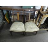 PAIR OF EDWARD VII WALNUT NURSING CHAIRS (2)