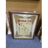 PAIR OF EARLY TWENTIETH CENTURY COLOUR PRINTED HYMN POSTERS, ‘’CONSECRATION’ and ‘PSALM XXIII, THE