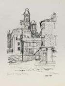 NORMAN JAQUES (1922-2014) EIGHT SIGNED AND TITLED PRINTS OF PEN AND INK SKETCHES ‘Back of Oxford