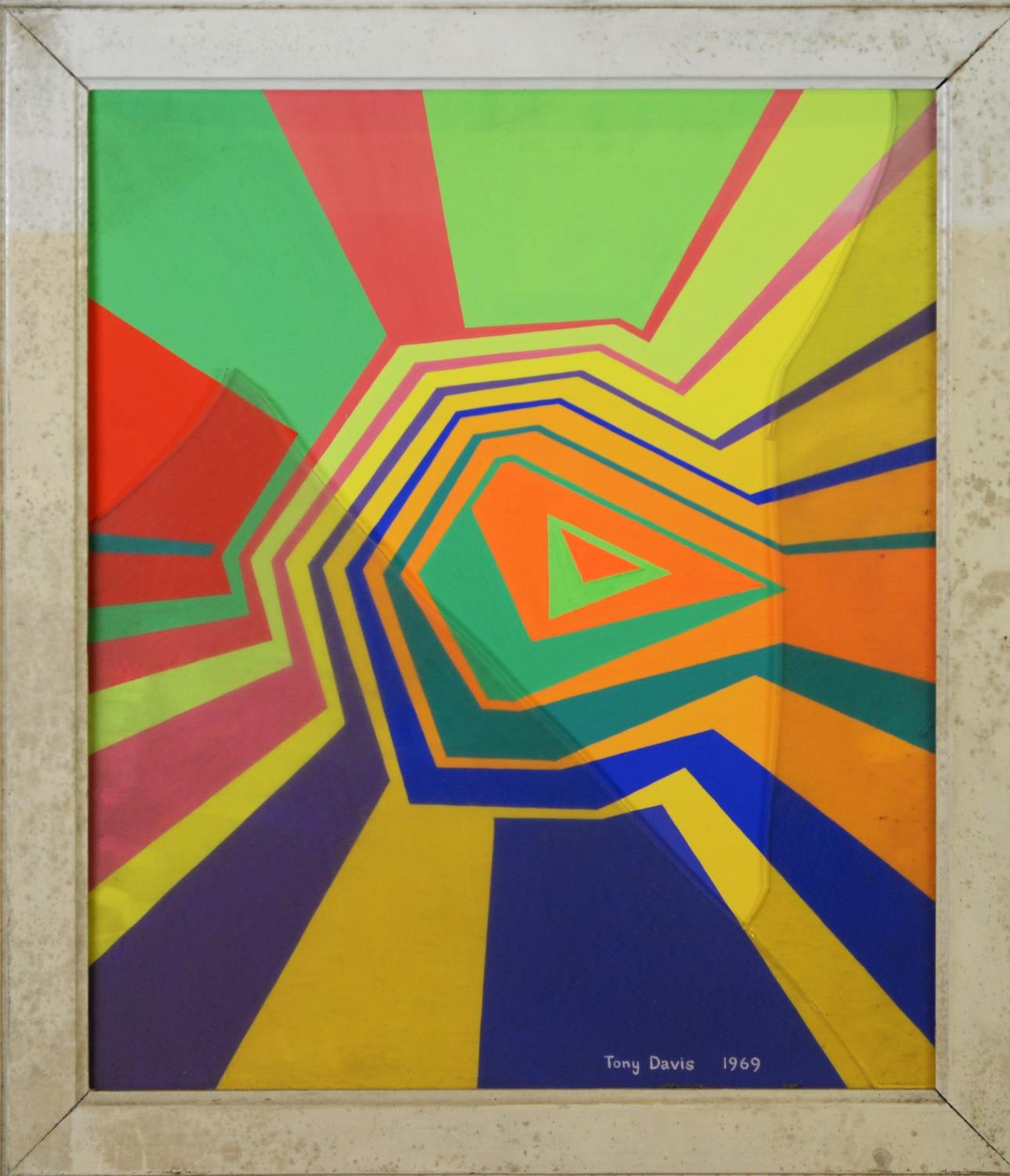 TONY DAVIS (TWENTIETH CENTURY) FOUR WORKS ACRYLIC ON PAPER ‘Acid II’, 1969 ‘Cube’, 1968 Reclining - Image 4 of 12