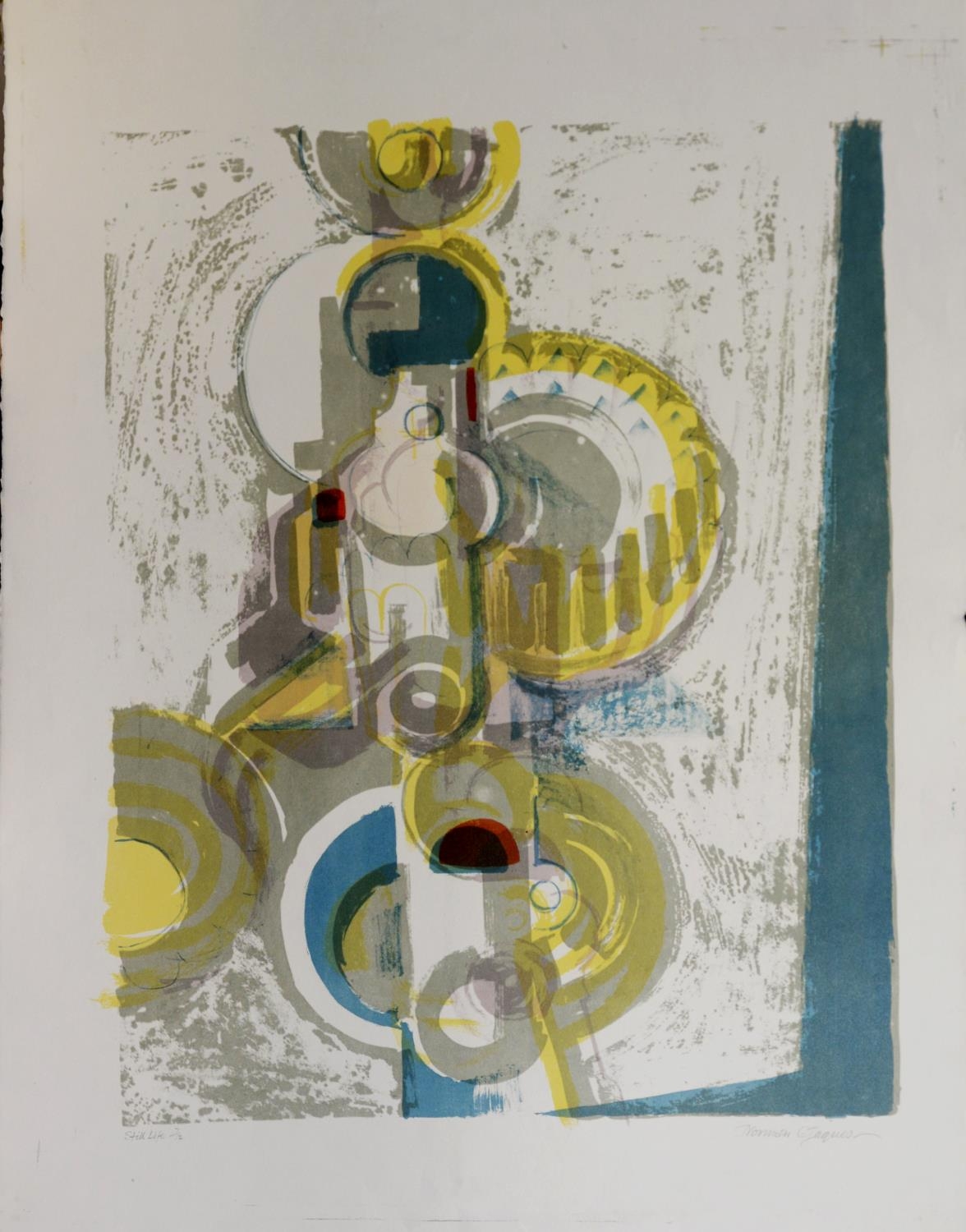 NORMAN JAQUES (1922-2014) TWO LIMITED EDITION COLOUR PRINTS ‘Tatton Park Cheshire’ (5/7), untitled - Image 2 of 2