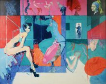 TOBY MULLIGAN (b.1969) SIGNED LIMITED EDITION ARTIST PROOF COLOUR PRINT ON CANVAS# ‘Provocative