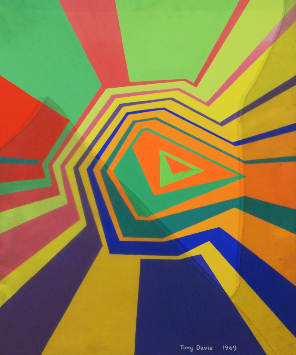 TONY DAVIS (TWENTIETH CENTURY) FOUR WORKS ACRYLIC ON PAPER ‘Acid II’, 1969 ‘Cube’, 1968 Reclining - Image 5 of 12