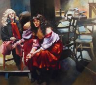 ROBERT LENKIEWICZ (1941-2002) ARTIST SIGNED LIMITED EDITION COLOUR PRINT ON PAPER ‘The Artist with